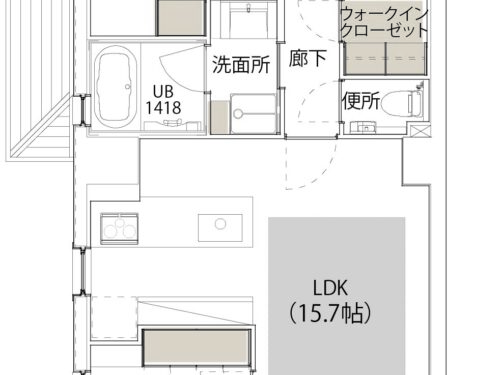 401号室(間取)